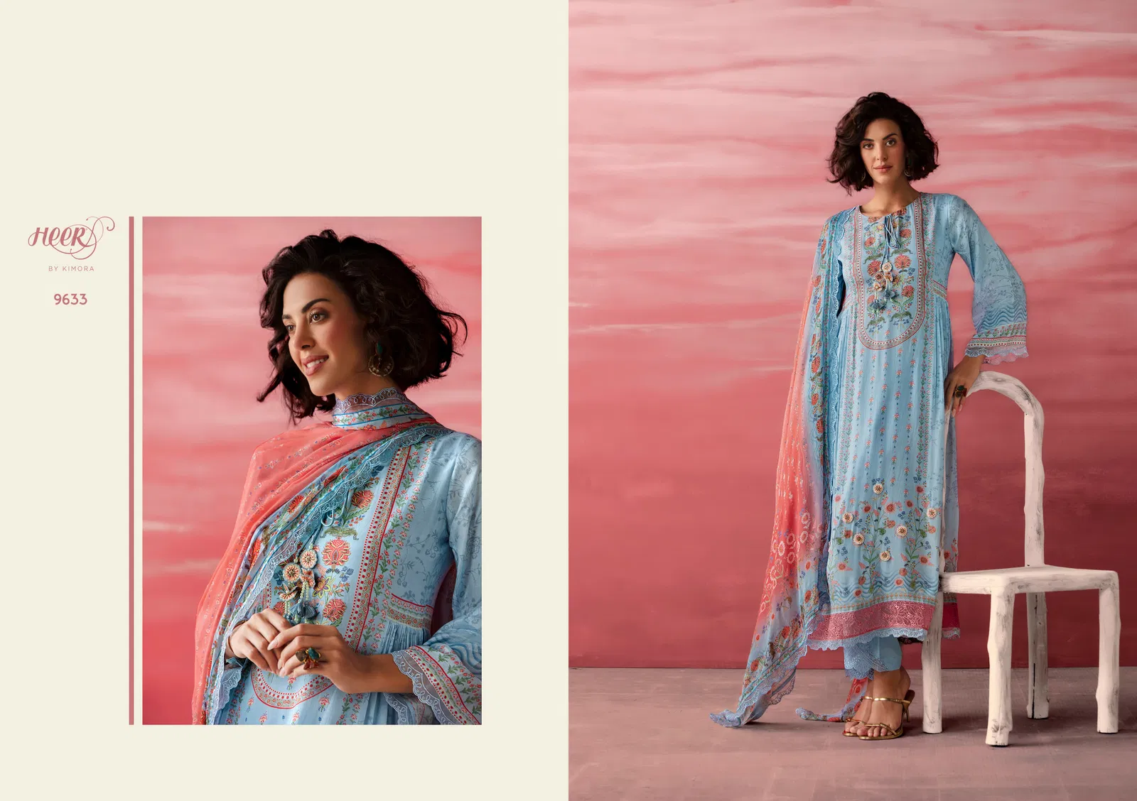 Jimmy By Kimora Heer Muslin Embroidery Salwar Suits Orders In India